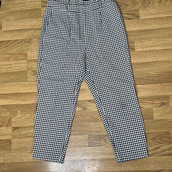 Cute Mini Plaid Bag Waist Ankle Trousers by Express - Picture 1 of 11